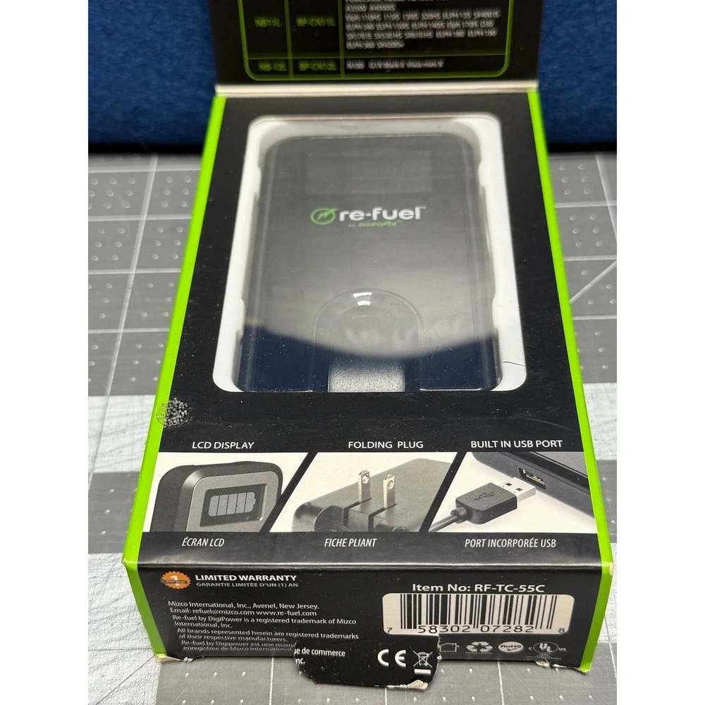 Digipower - Digital Camera Travel Charger for Canon Batteries (NB4L, NB6L, NB8L)